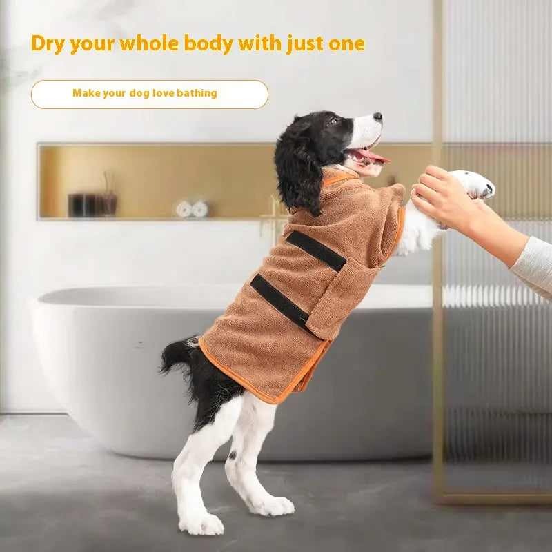 Luxury Pet Bathrobe for Dogs and Cats
