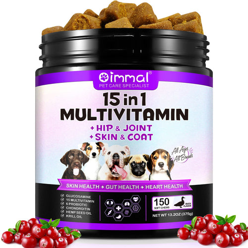 15-in-1 Multivitamin Chews for Dogs, 150 Count