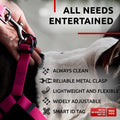 Pink Waterproof Dog Harness - Small, Adjustable 16-22"