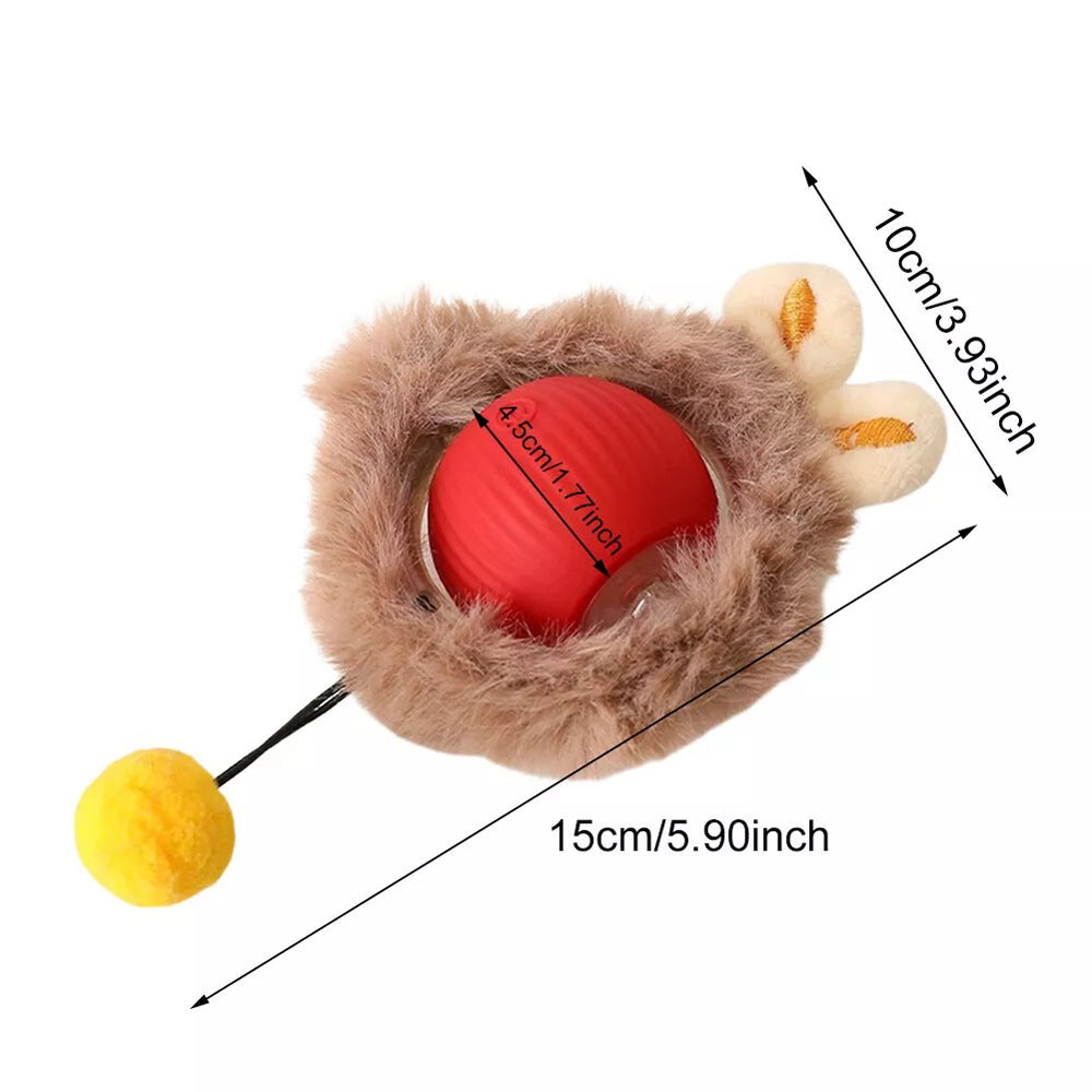 Self-Rotating Cat Enrichment Ball