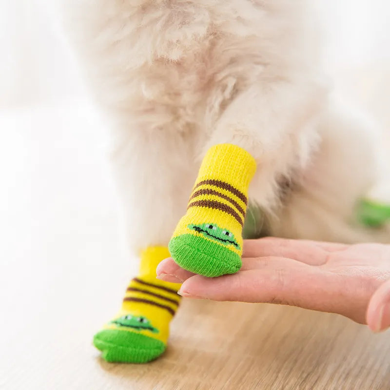 Non-Slip Wool Pet Socks