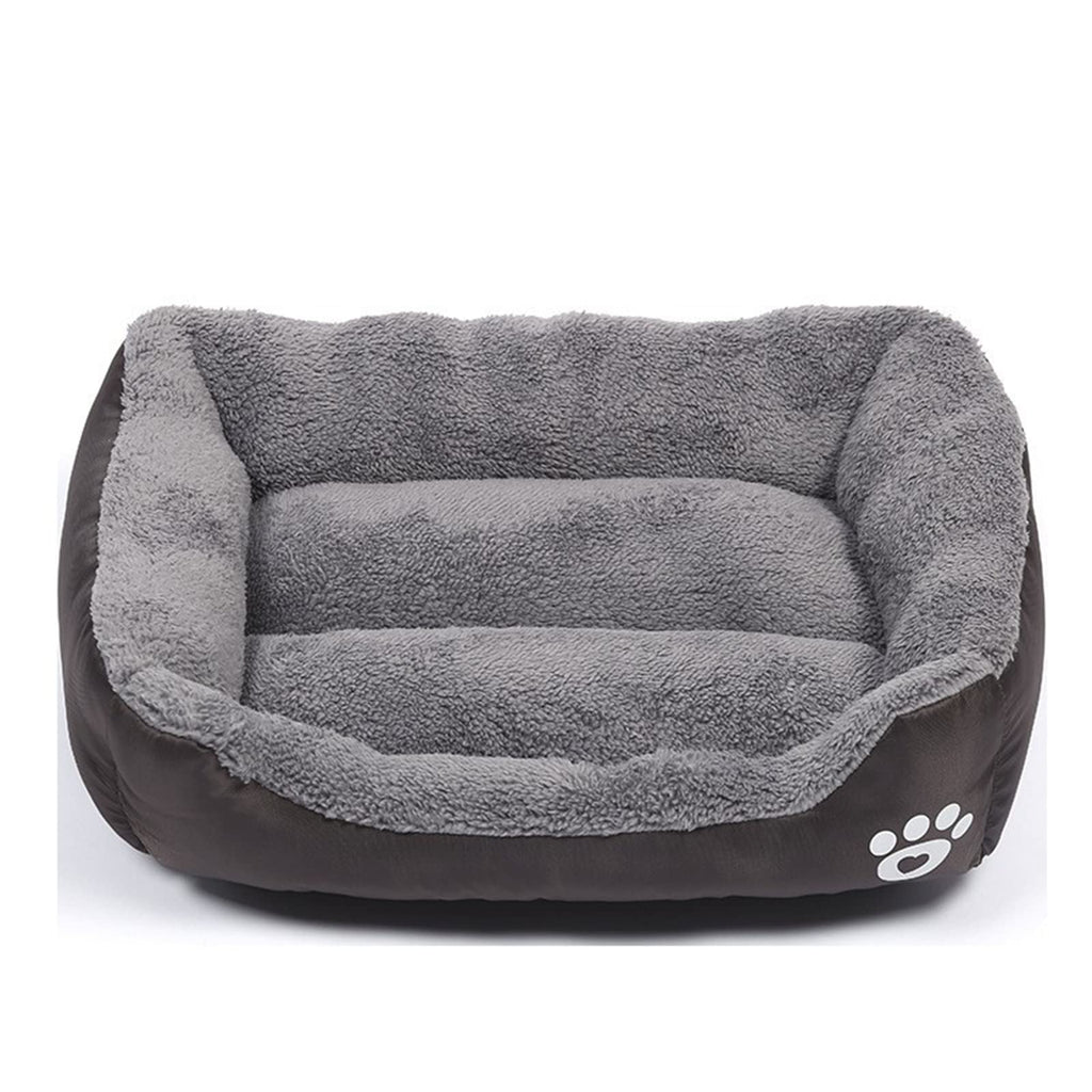 Washable Rectangle Pet Bed, Coffee, All Sizes