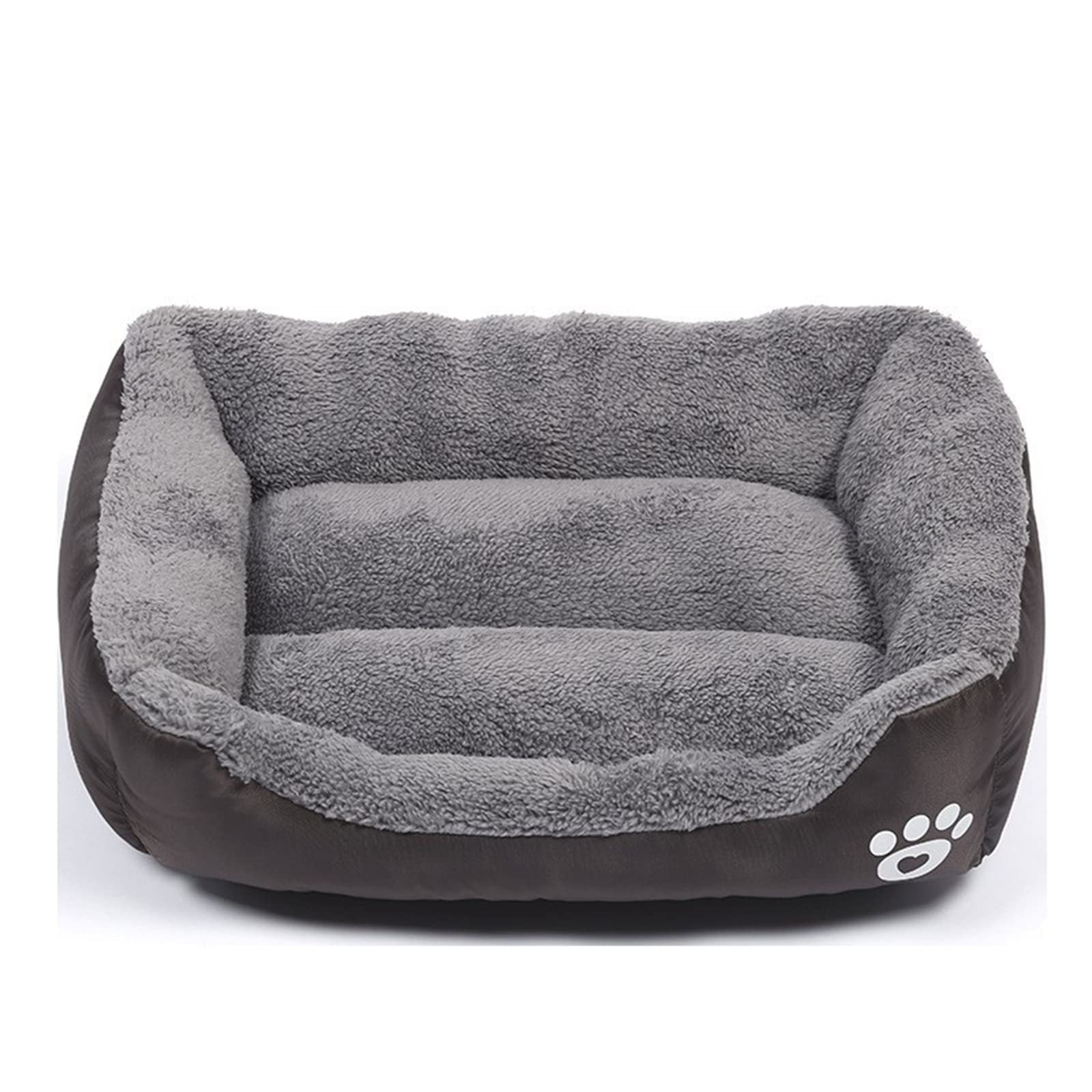 Washable Rectangle Pet Bed, Coffee, All Sizes