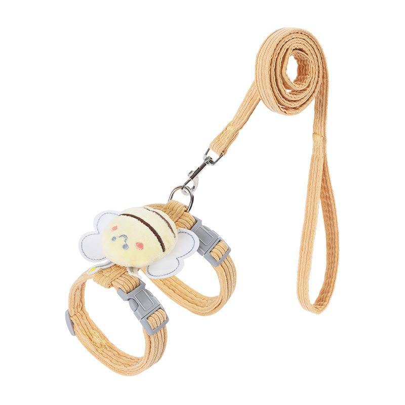 Small Winged Cat Harness with Traction Leash Set