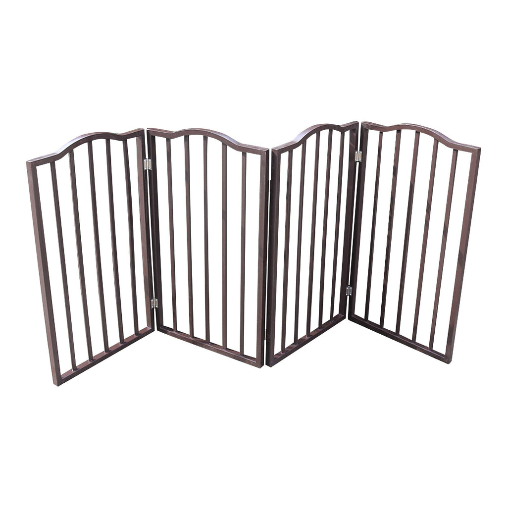Arc Wooden Folding Pet Gate for Doorways and Stairs