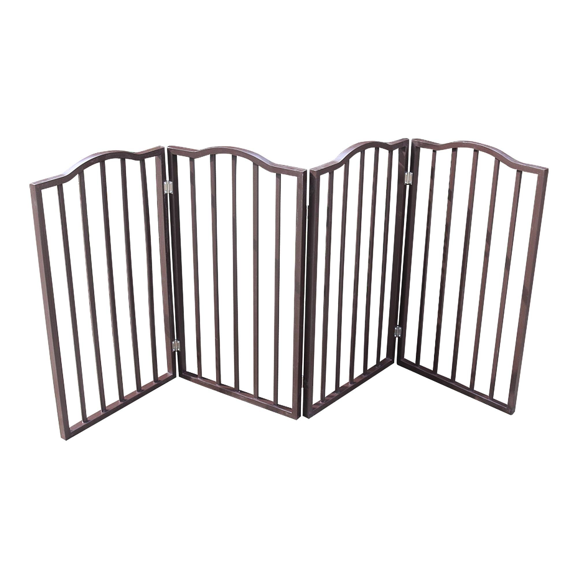 Arc Wooden Folding Pet Gate for Doorways and Stairs