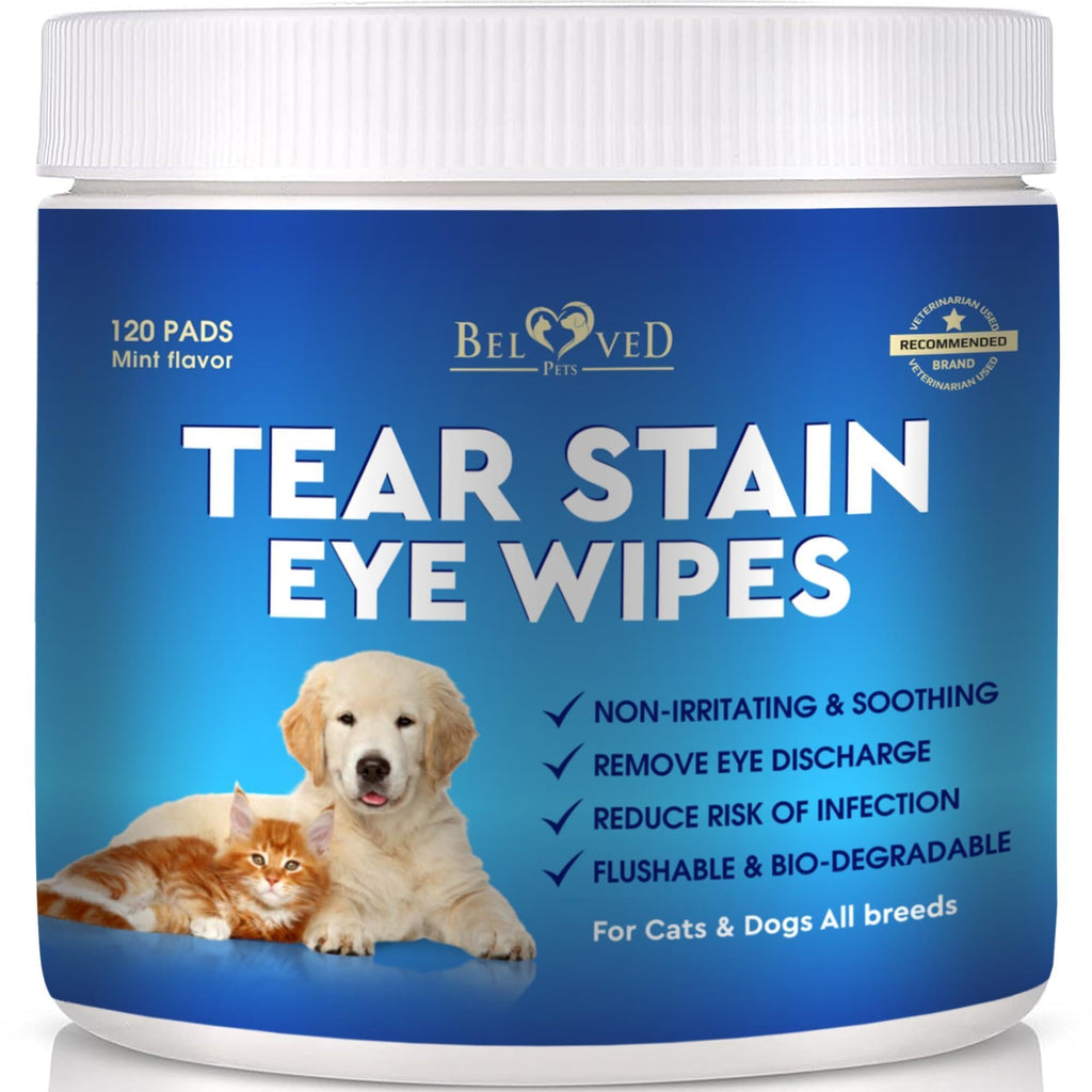 Pet Eye Cleansing Wipes, 120 Count