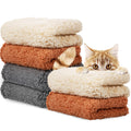 Plush Pet Fleece Blankets, 6-Pack (24 x 16 Inch)