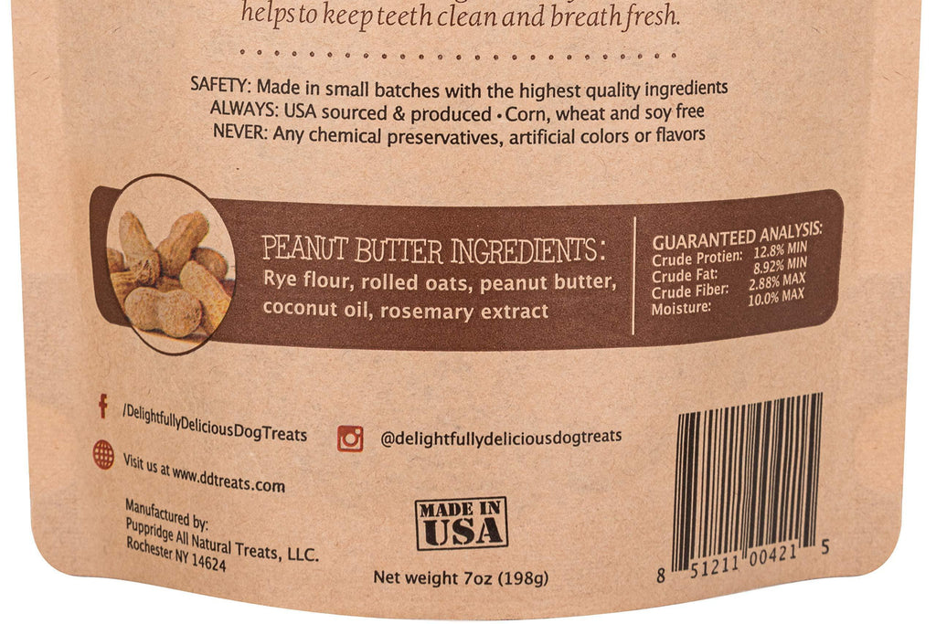 Peanut Butter Oven-Baked Dog Treats