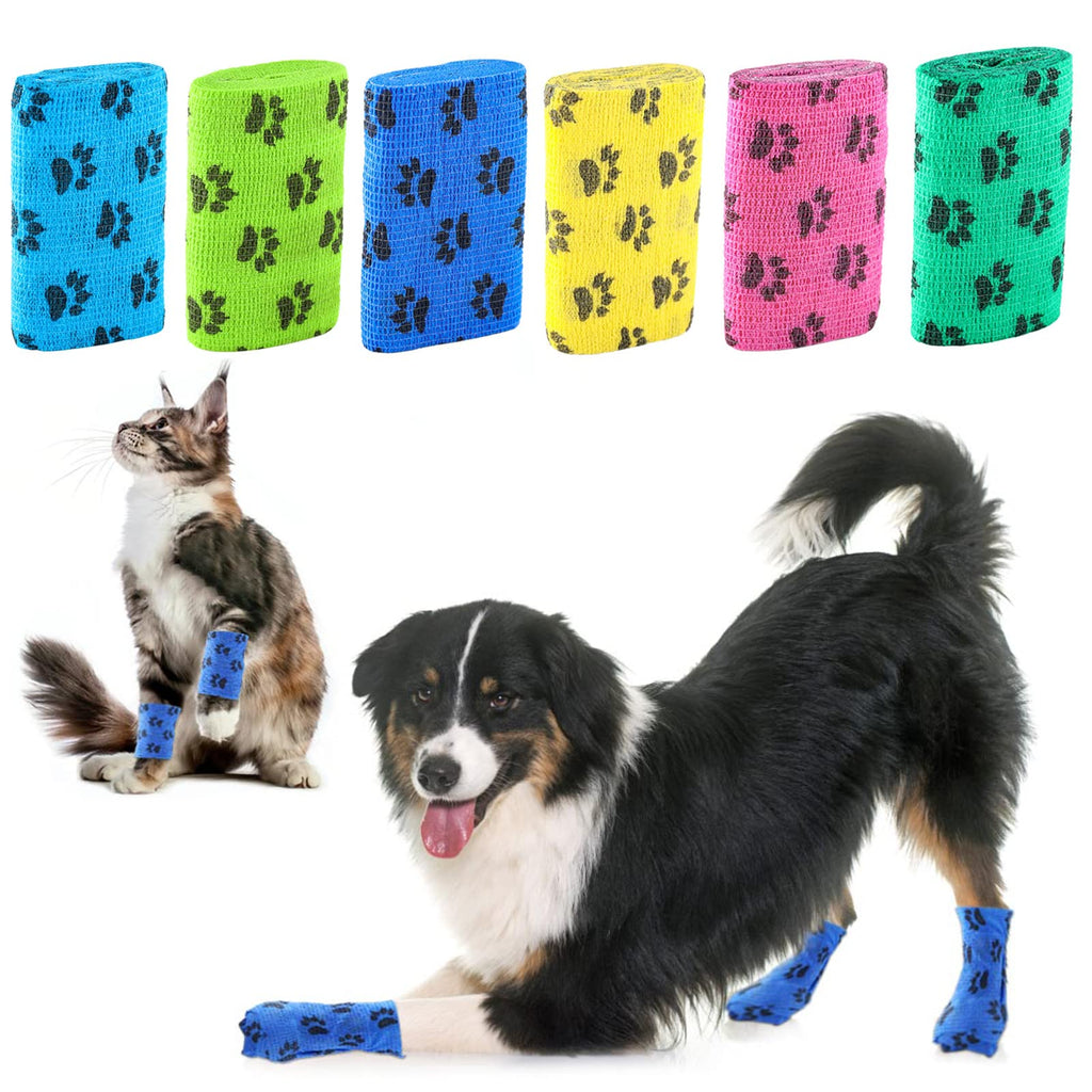 Disposable Anti-Slip Pet Paw Protectors, 6 Rolls