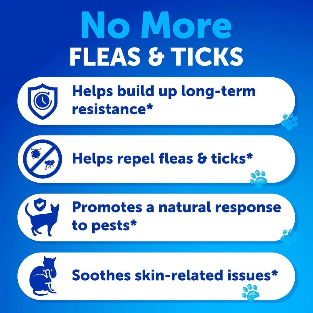Natural Flea & Tick Prevention for Cats - 135 Chews