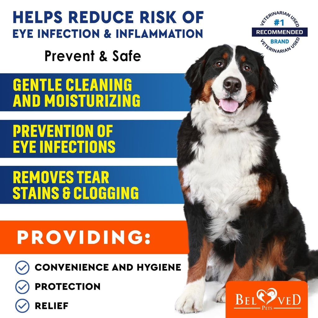 Pet Eye Cleansing Wipes, 120 Count
