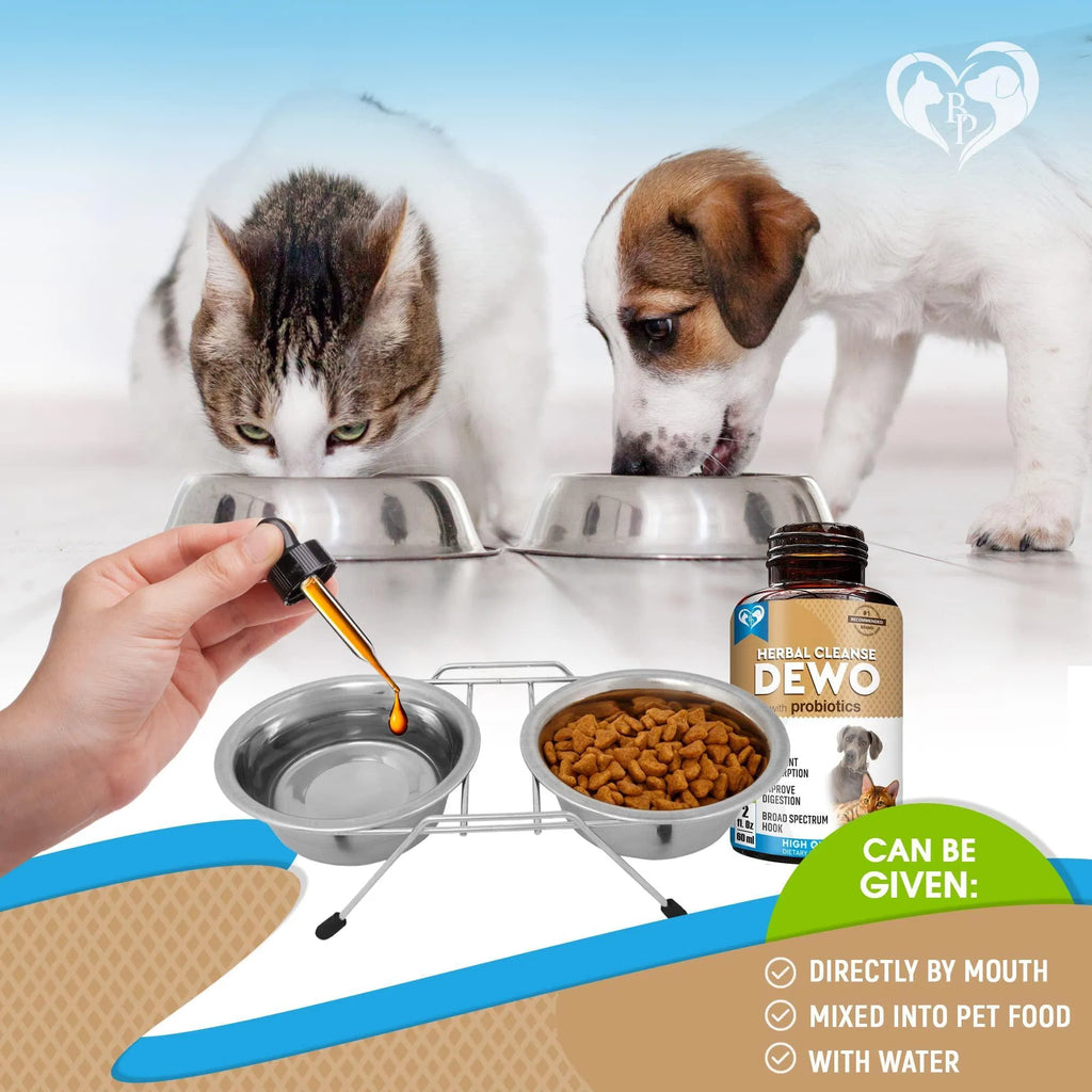 Natural Worm Treatment & Probiotic for Cats & Dogs