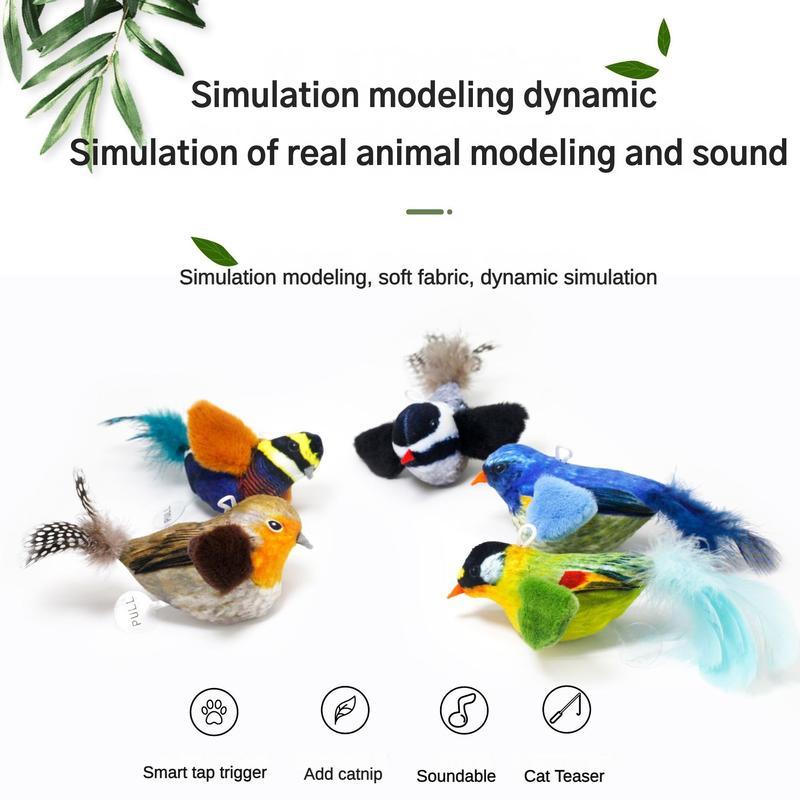 Simulation Parrot Cat Teaser Toy