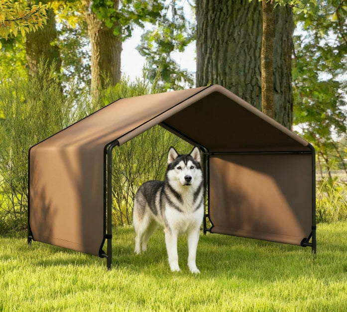 Luxury Pet Tent for Outdoor Shade - Brown