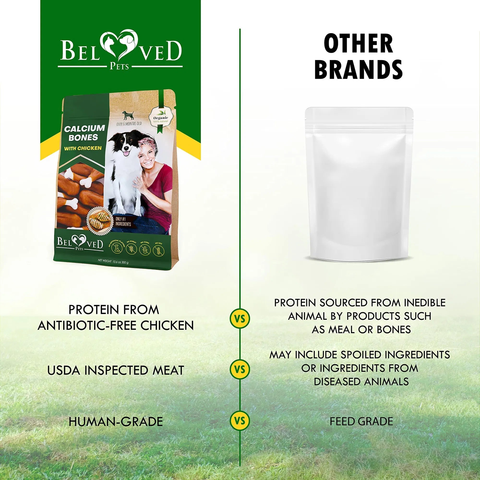 Wrapped Chicken Calcium Bones, Rawhide-Free Dog Chews