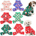 6-Piece Dog Christmas Pajama Set, M