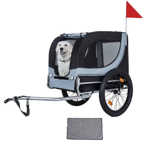 Large Folding All-Terrain Pet Trailer, 100lb Capacity