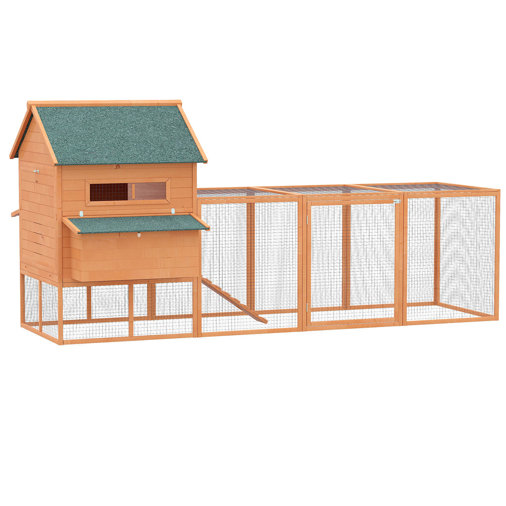 Grand Chicken Coop for 8-10 Hens, Orange