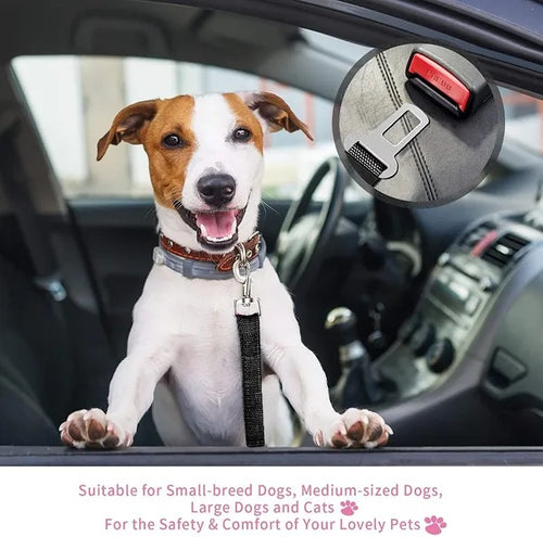 2-Pack Adjustable Pet Safety Seat Belts