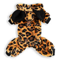 Leopard Print Fleece Pajamas, XX-Small