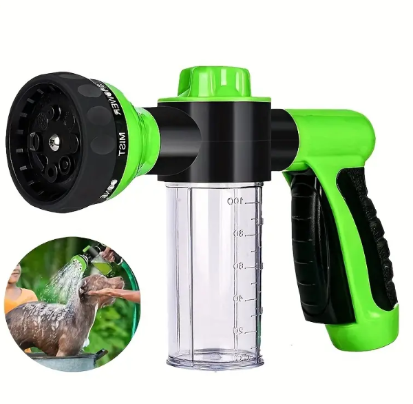 High-Pressure Outdoor Pet Shower & Grooming Kit