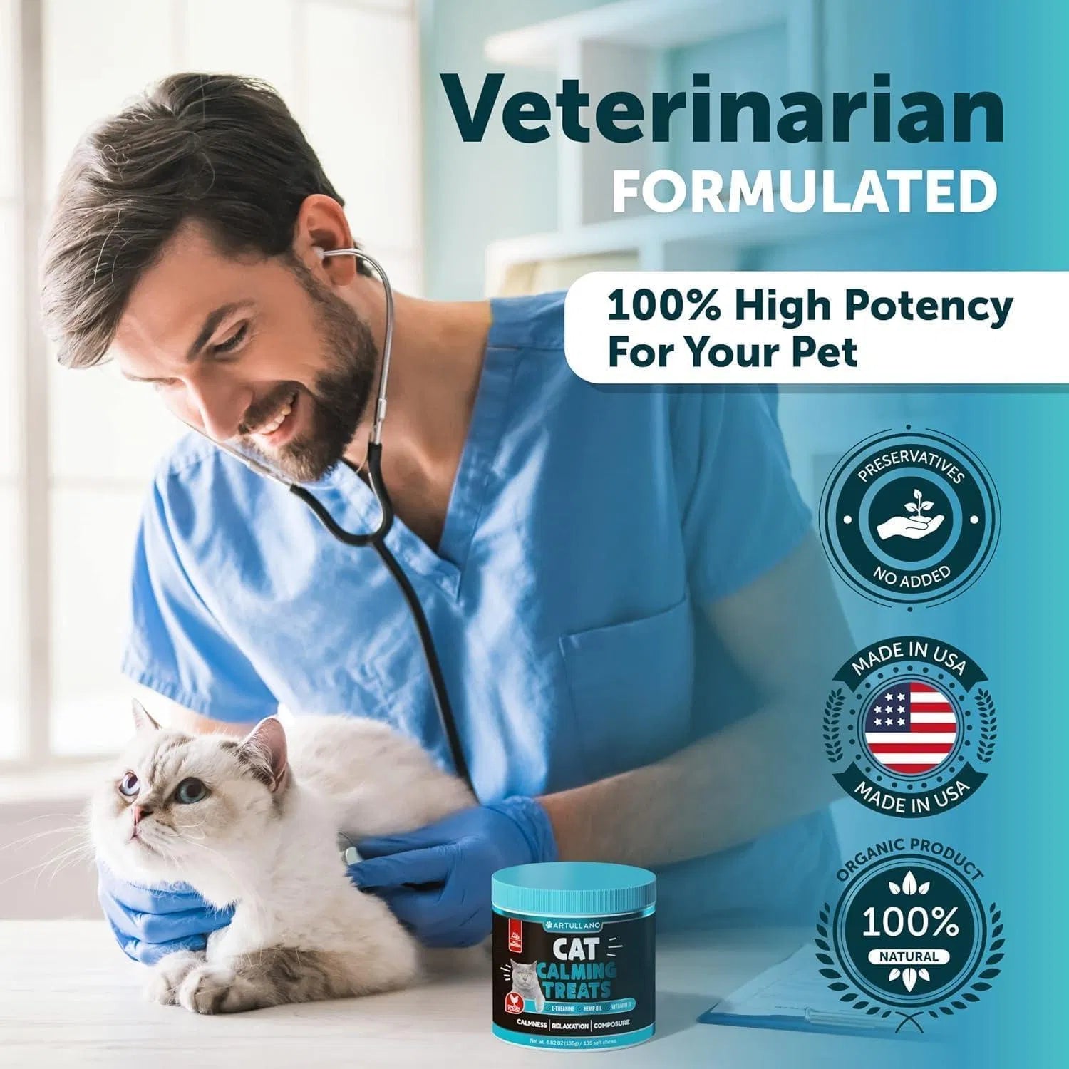 Hemp Calming Treats for Cats