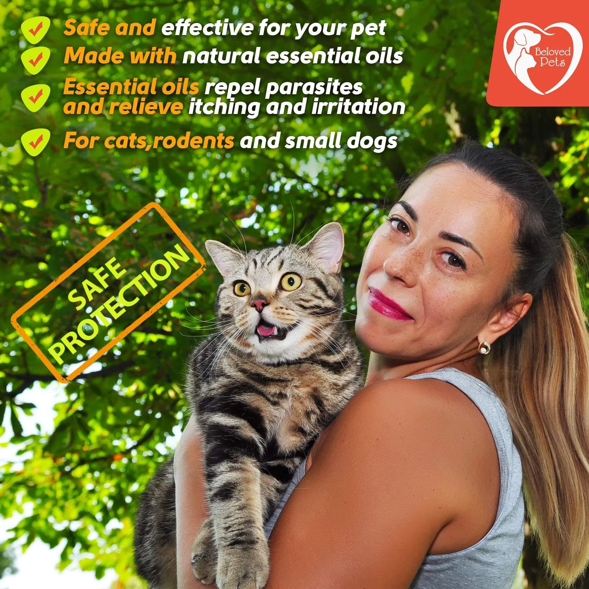 Natural Spot-On Flea & Tick Treatment for All Pets, 1.5 mL