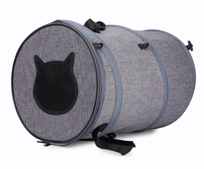 Collapsible Pet Carrier with Integrated Tunnel