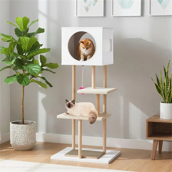Multi-Level Cat Tree with Dual Scratch Pads & Condo