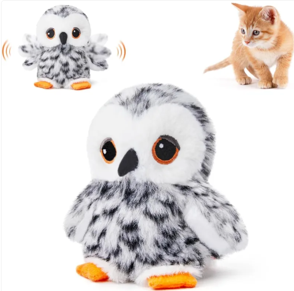 Interactive Flapping Bird Cat Toy USB Rechargeable
