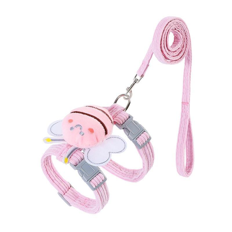 Small Winged Cat Harness with Traction Leash Set