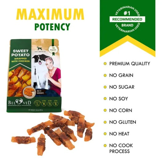 Sweet Potato & Chicken Grain-Free Dog Chews