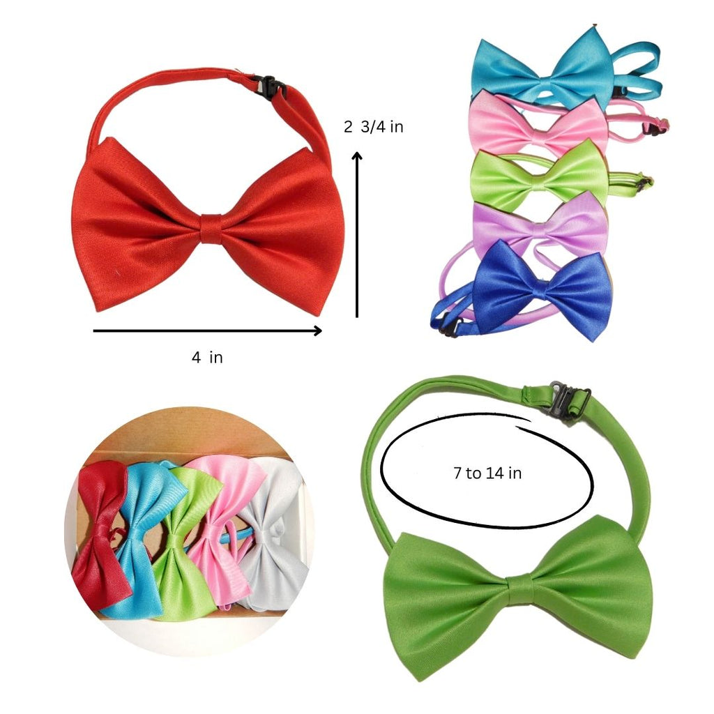 5-Piece Adjustable Dog Bow Ties Set