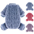 Dog Fleece Pajamas for Small Breeds - Blue, XS
