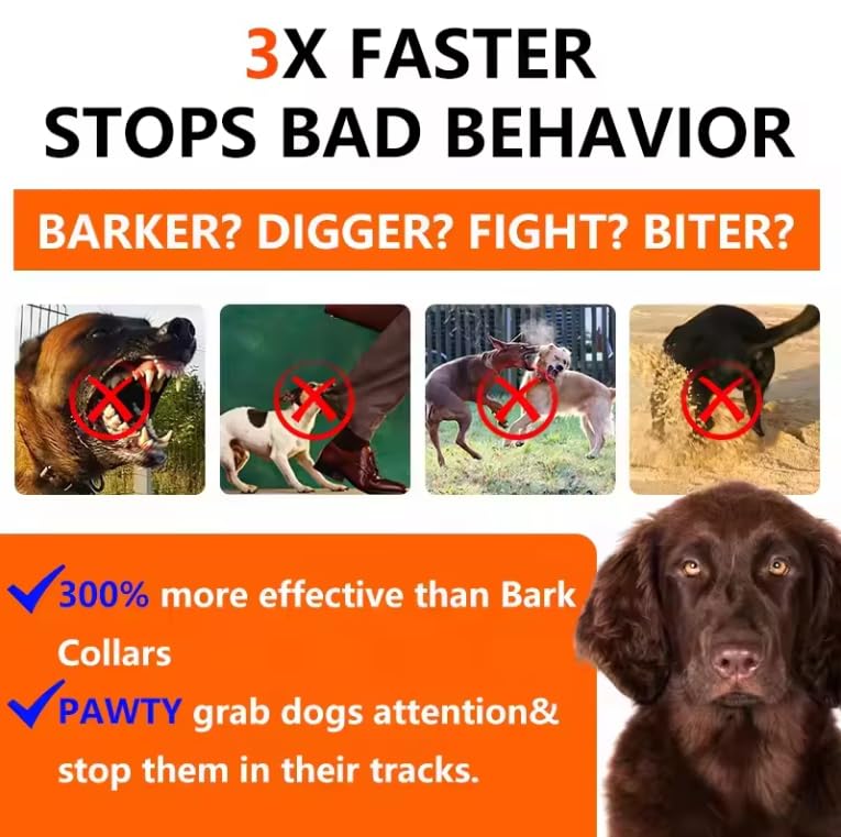 Ultrasonic Bark Control & Training Device, 50ft Range