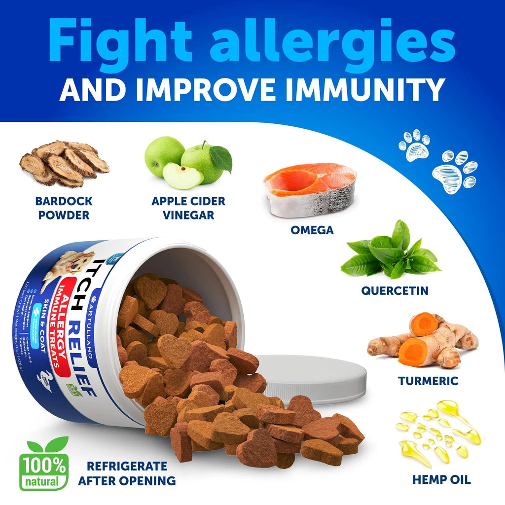 Allergy & Itch Relief Chews for Dogs, 120 Count