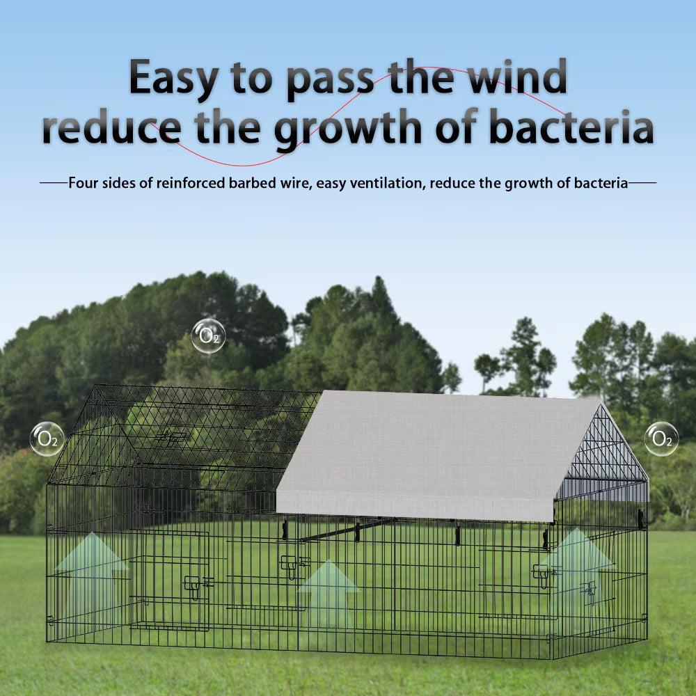 Elegant Pointed Wire Poultry Enclosure