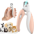Illuminated Pet Nail Clippers with LED (Pink)