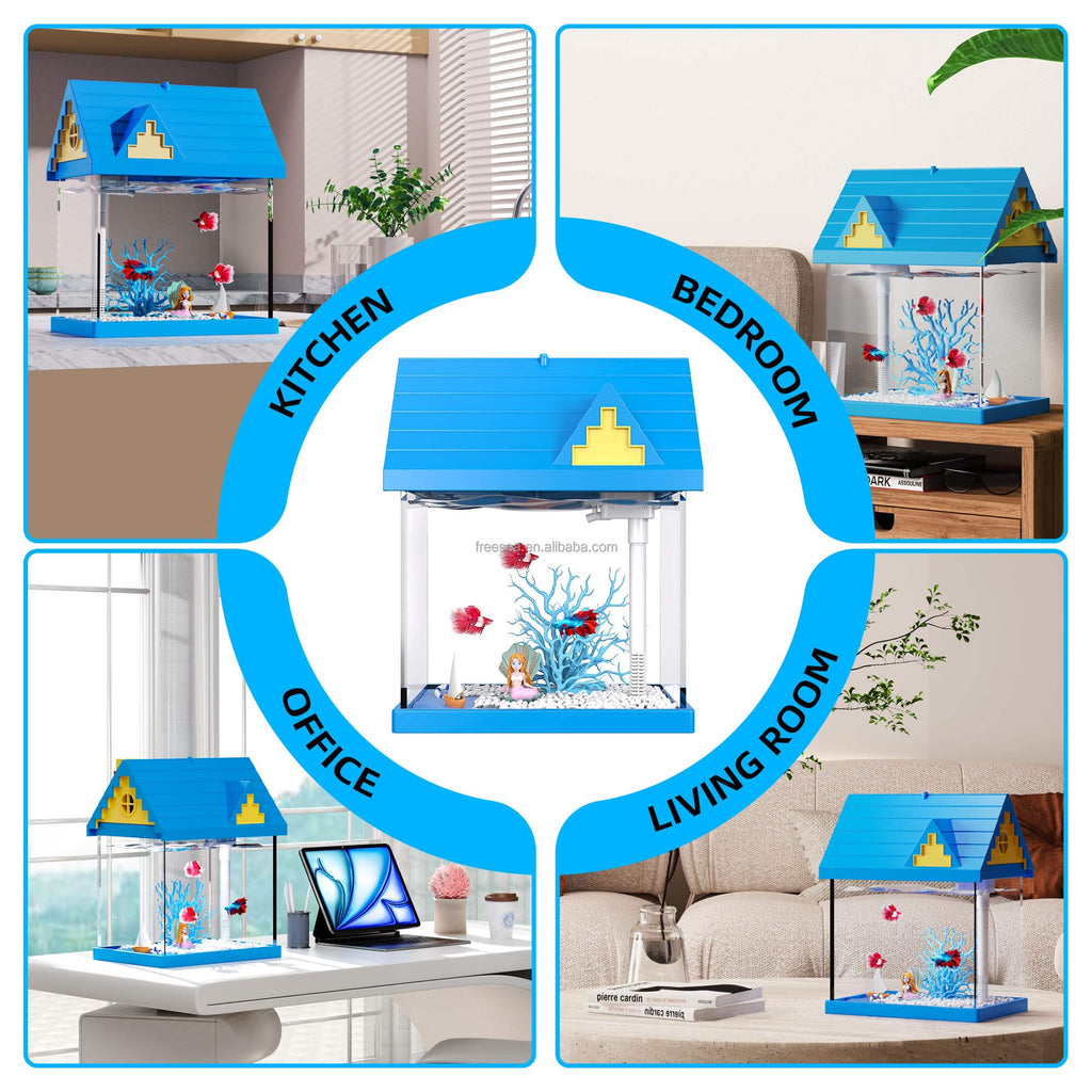 2-Gallon Acrylic Aquarium with Filtration and Lighting