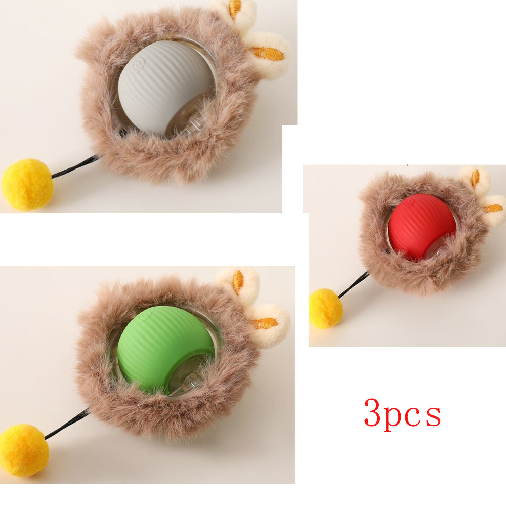 Self-Rotating Cat Enrichment Ball