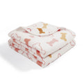 Luxurious Microplush Fleece Pet Blanket, White Bone, 80x64 I