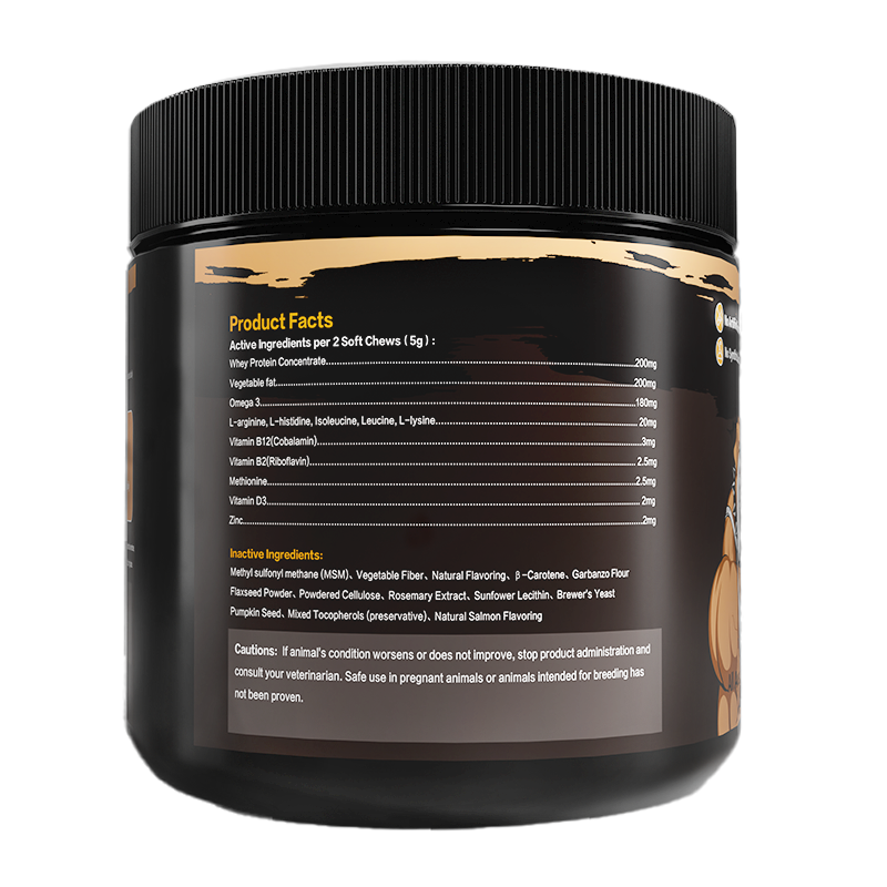 High-Protein Muscle Gain Soft Chews for Dogs