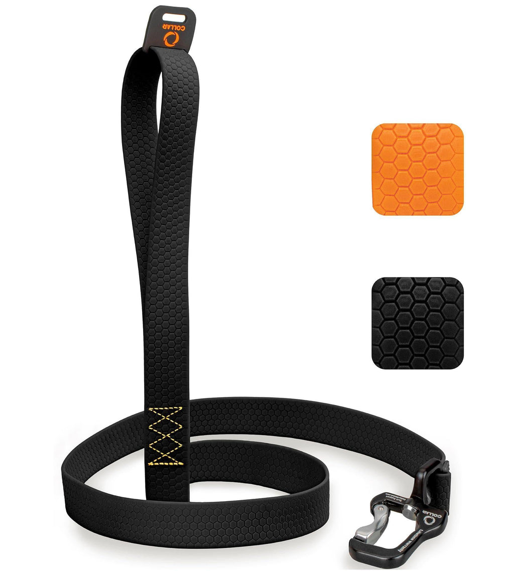 Black Heavy Duty Dog Leash, 4 Ft x 1 In
