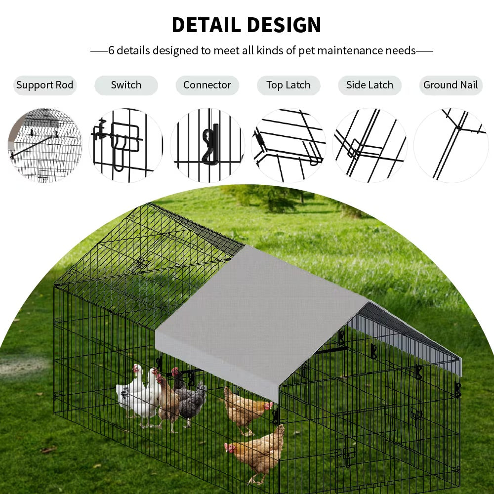 Elegant Pointed Wire Poultry Enclosure