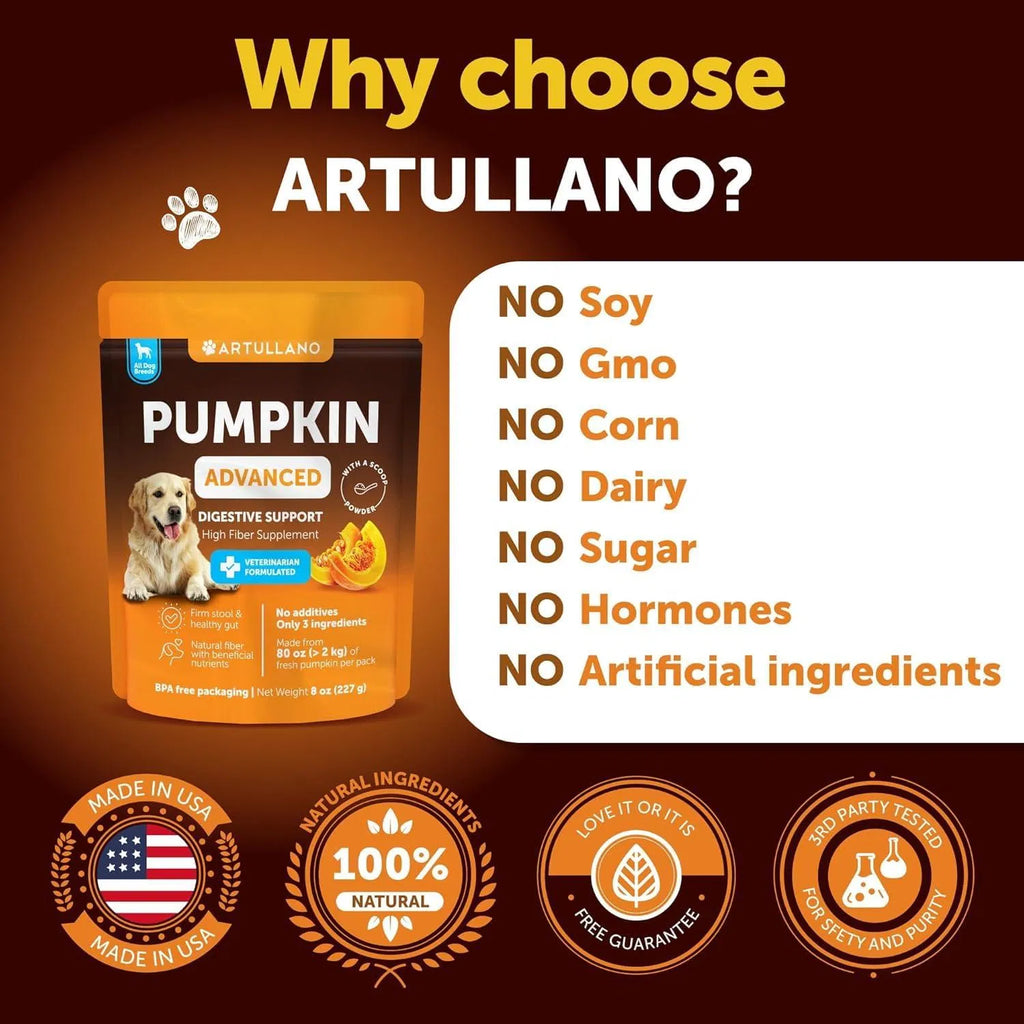Pumpkin Digestive Support for Dogs, 8 oz