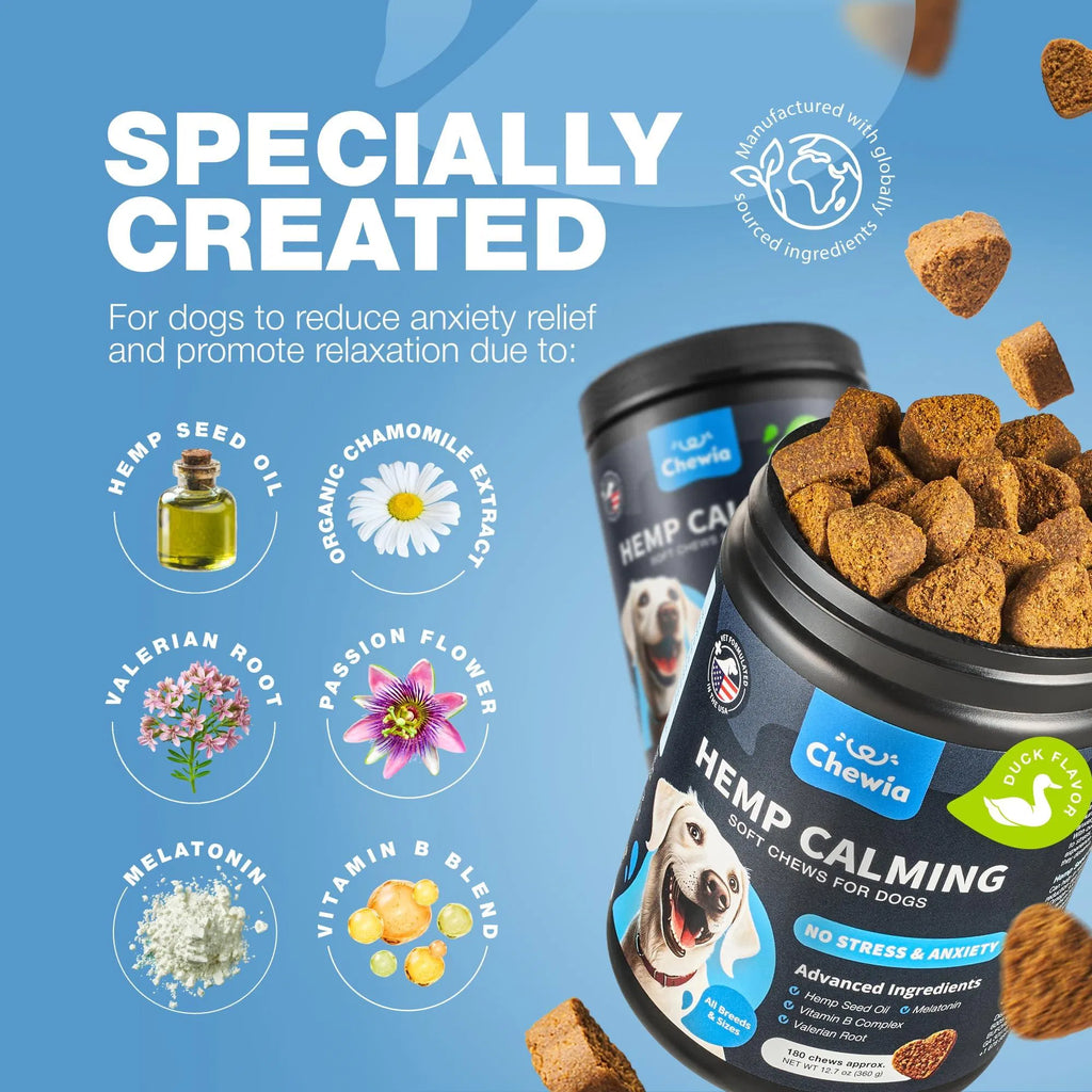 Hemp Calming Chews for Canine Anxiety Relief