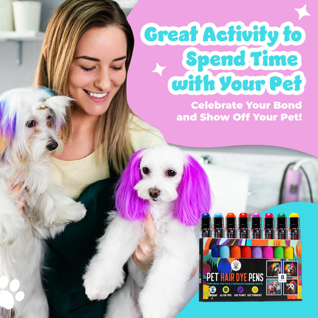 8-Color Pet Safe Temporary Hair Dye Pens