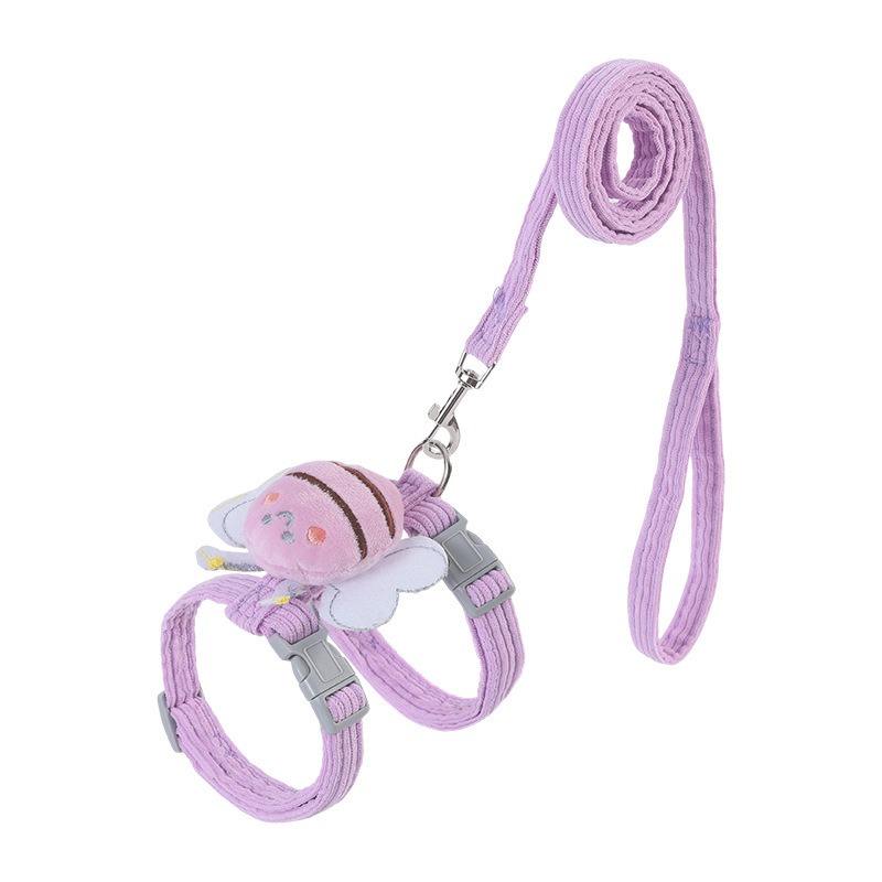 Small Winged Cat Harness with Traction Leash Set
