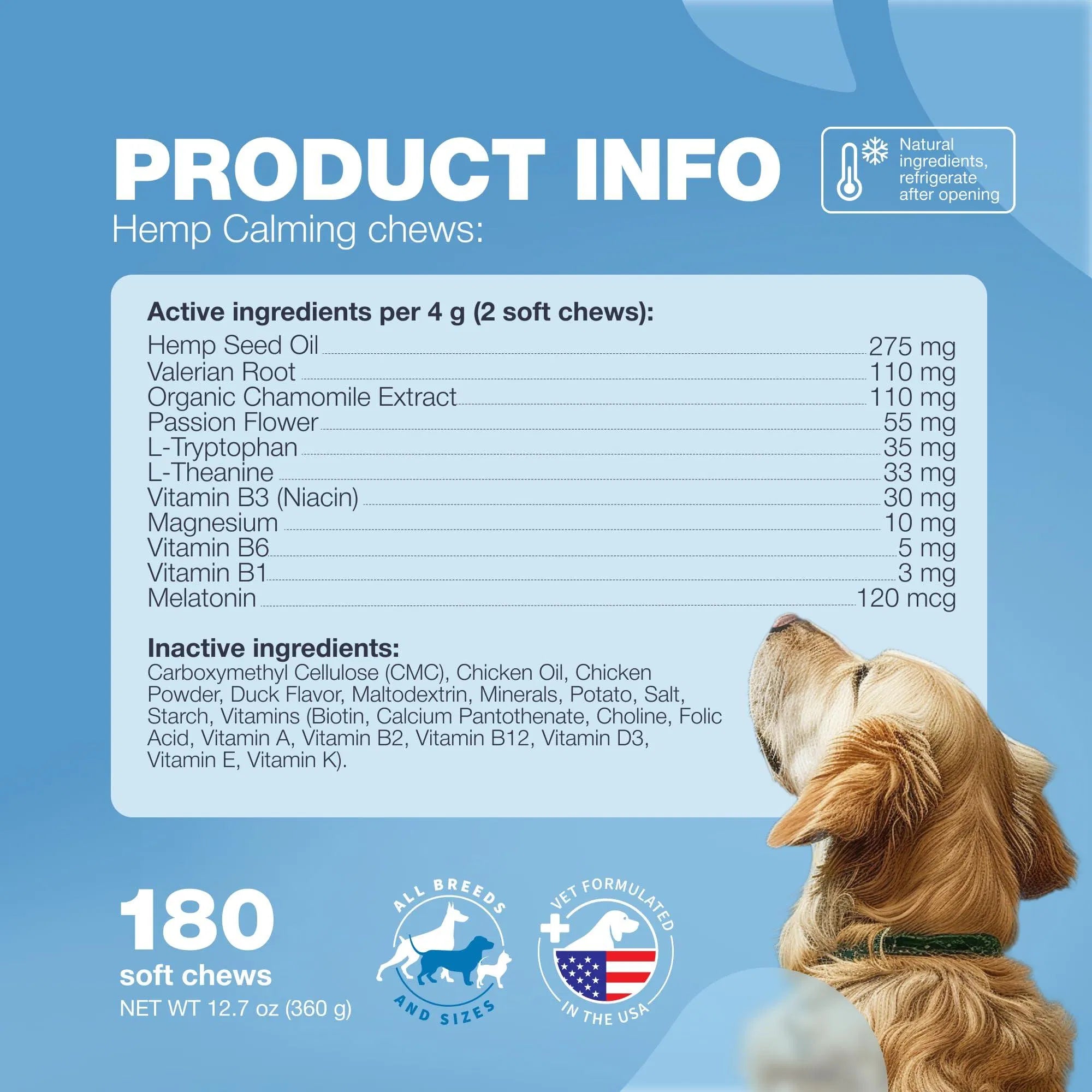 Hemp Calming Chews for Canine Anxiety Relief